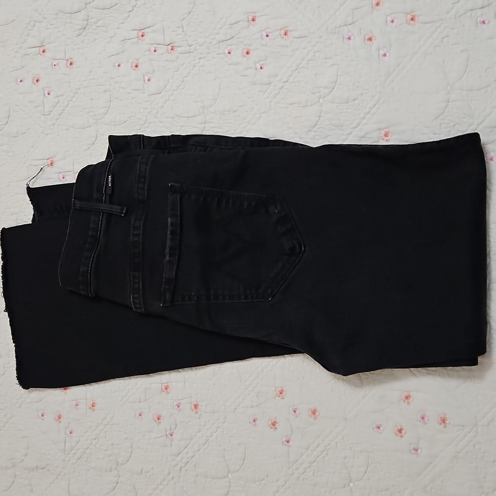 MOTHER The Hustler Ankle Fray Jeans Black Jeans Sz 27 Womens - Picture 6 of 7